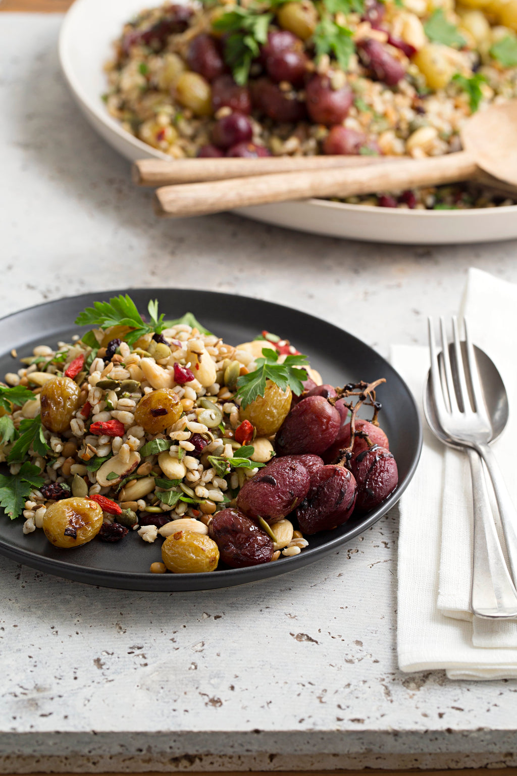 Roasted Grape Cypriot Salad – Jess's Underground Kitchen