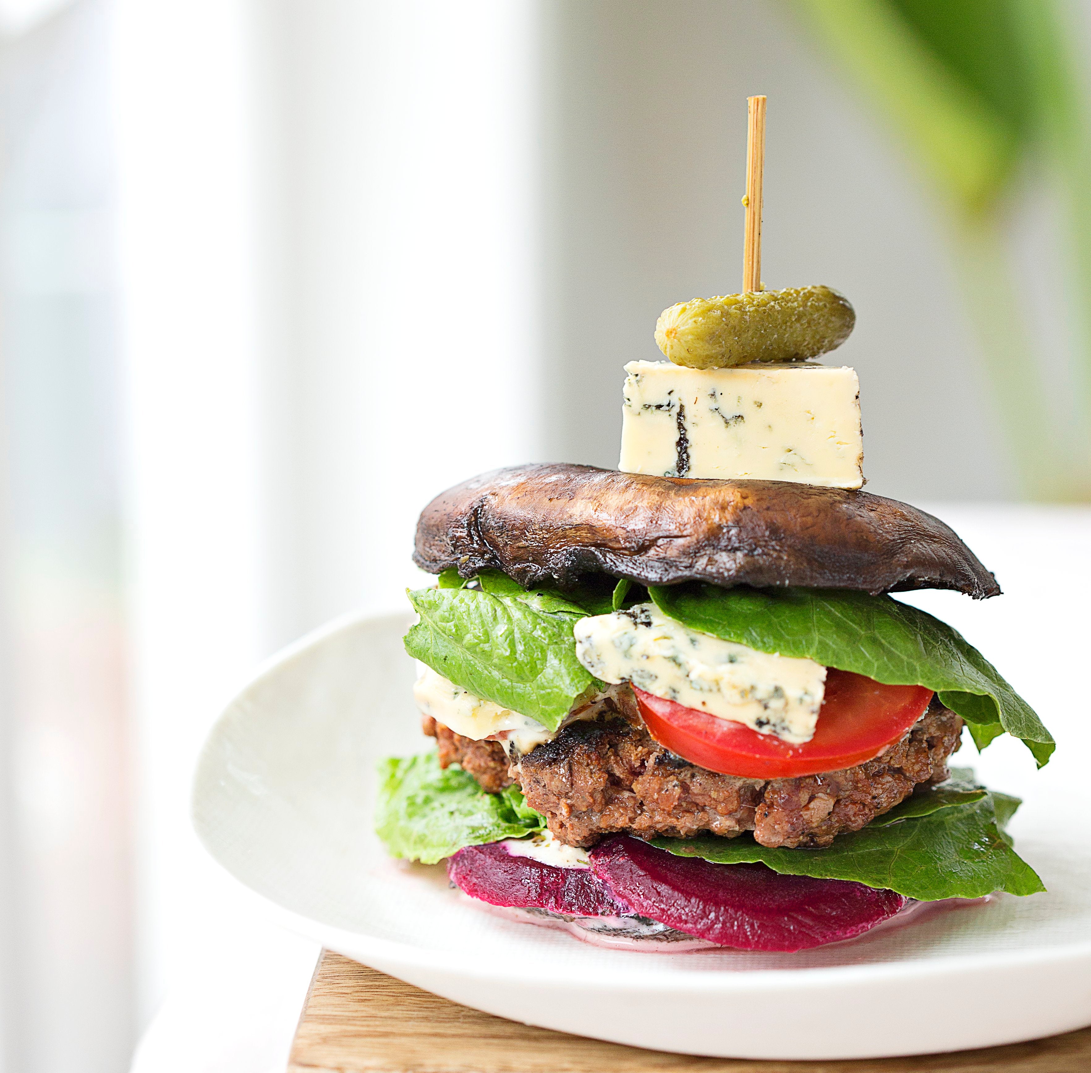 Grilled Portobello Mushroom Burgers Jess's Underground Kitchen