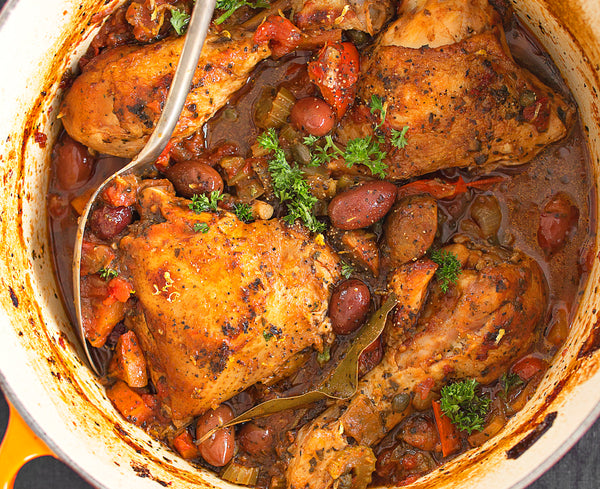 Chicken Cacciatore with Olives and Capers