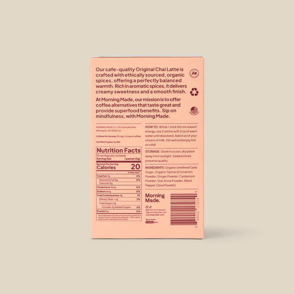 Morning Made Chai Latte