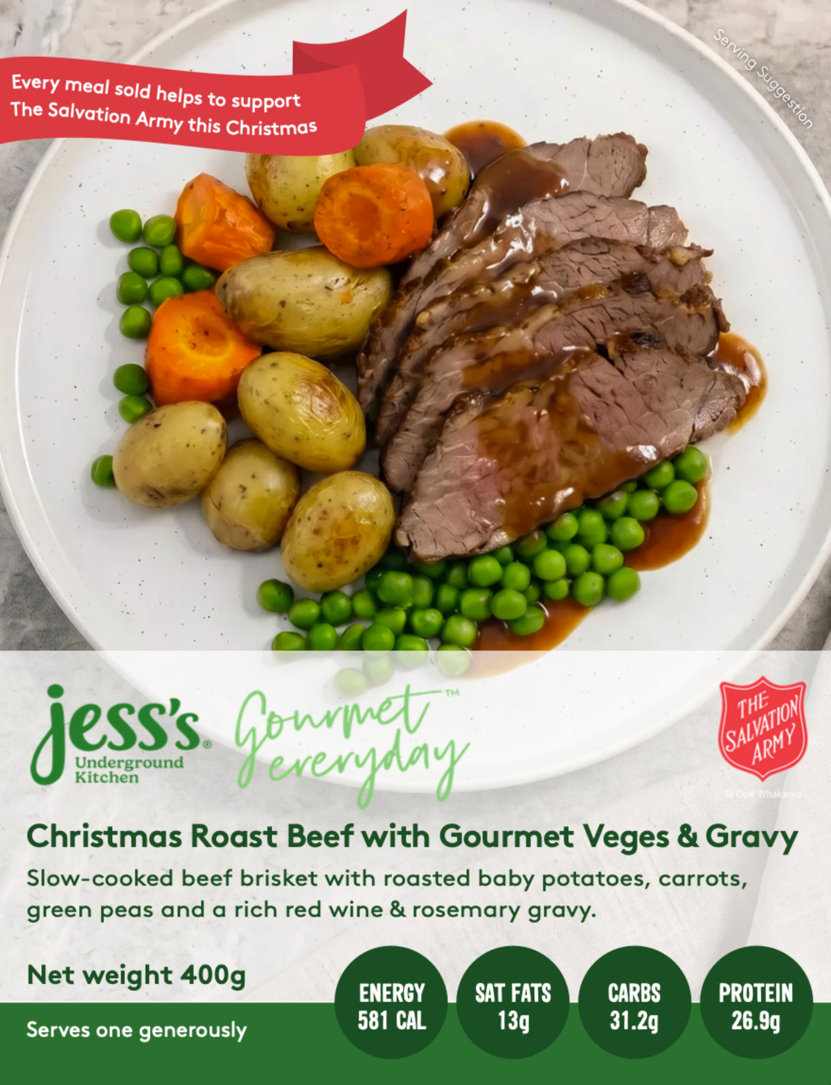 Christmas Roast Beef with Gourmet Veges & Gravy