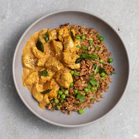 Butter Chicken Curry with Coriander & Brown Rice Pilaf