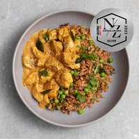 Butter Chicken Curry with Coriander & Brown Rice Pilaf