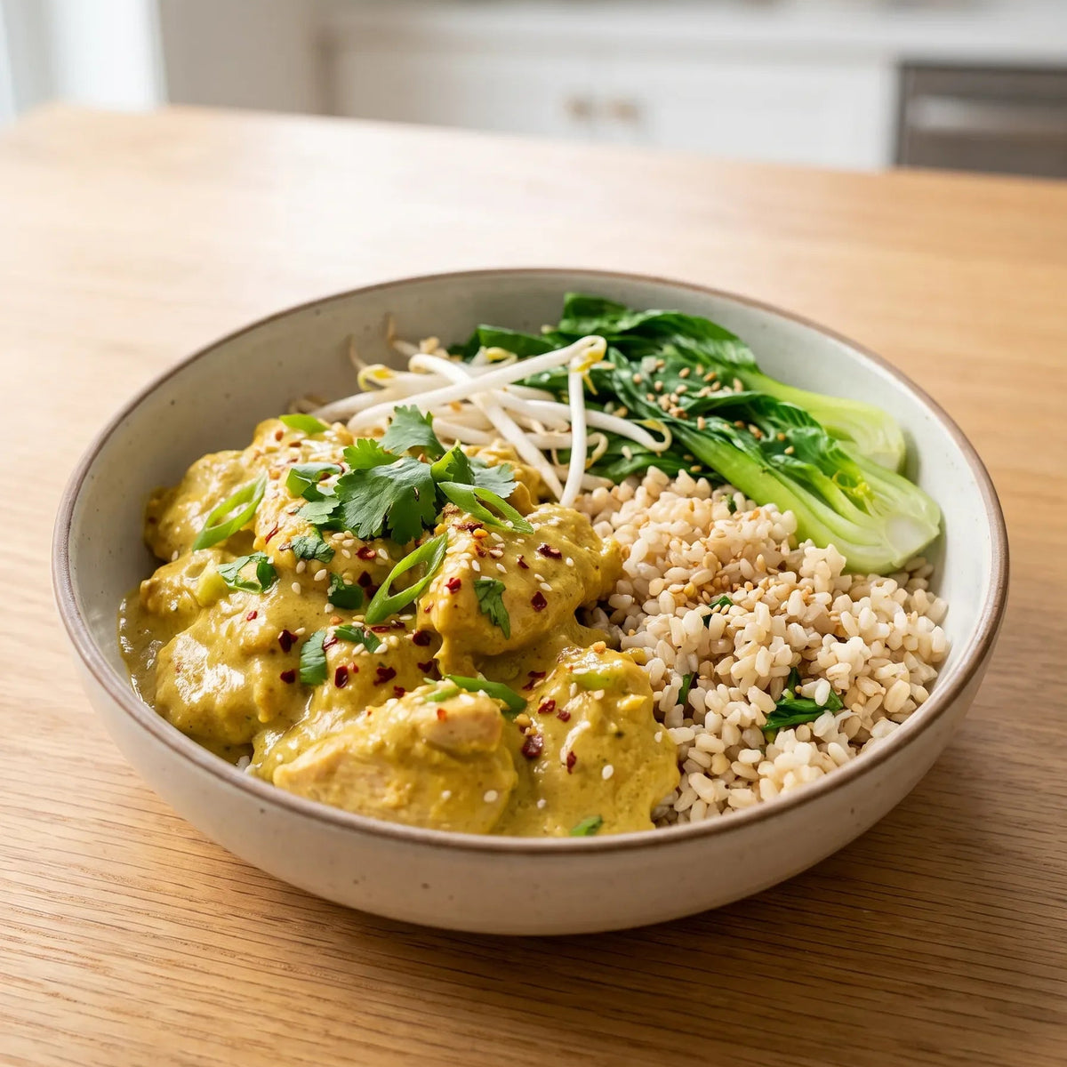 Satay Chicken with Coconut Brown Rice Family