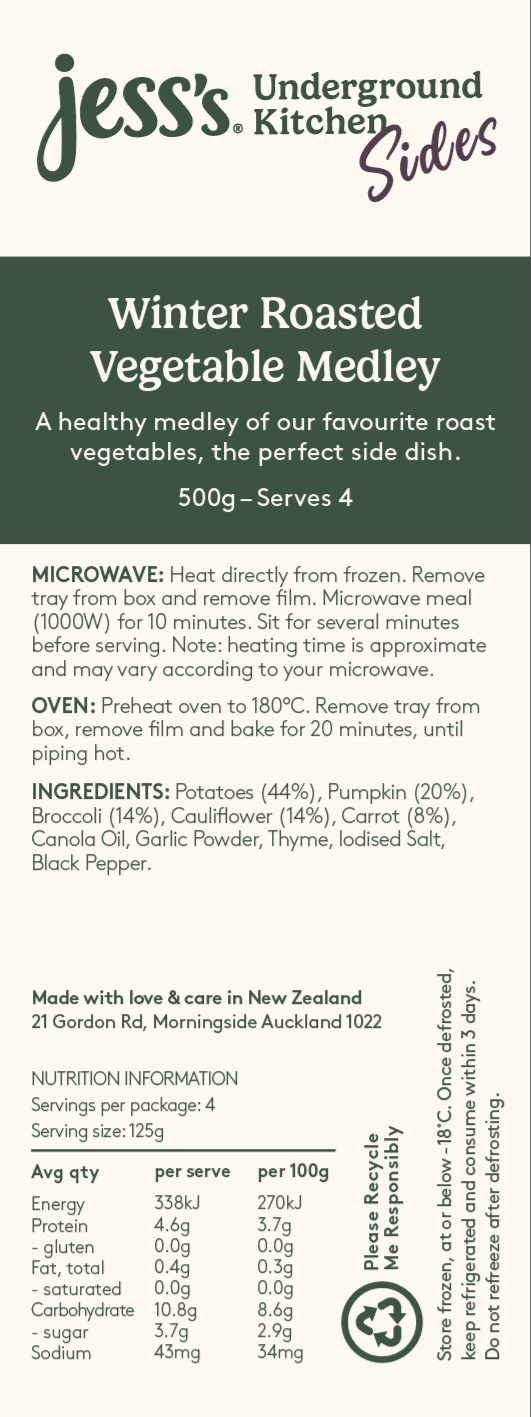 SHARE Winter Roasted Vegetable Medley