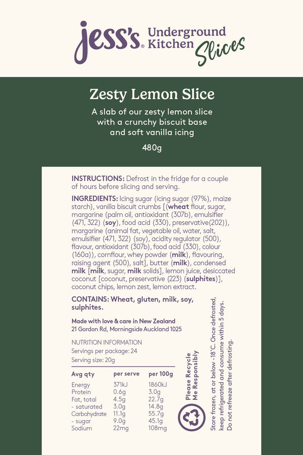Zesty Lemon Slice Slab