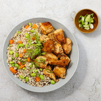 Teriyaki Chicken Bento Bowl with Quinoa & Brown Rice