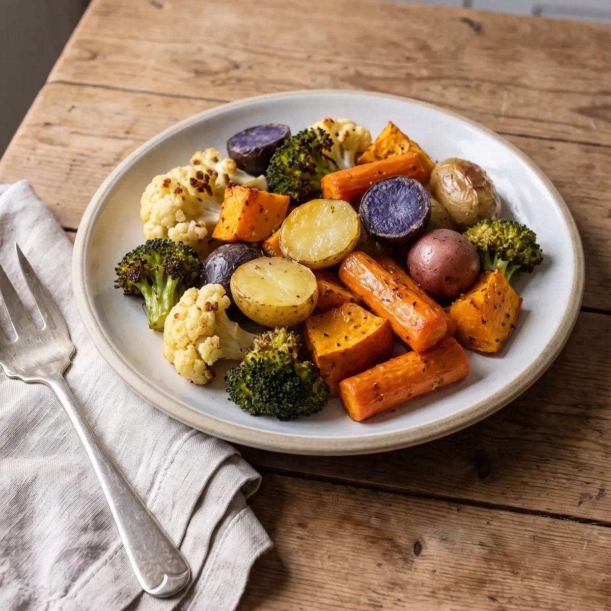 Slow Roasted Pork with Winter Vege Medley Family