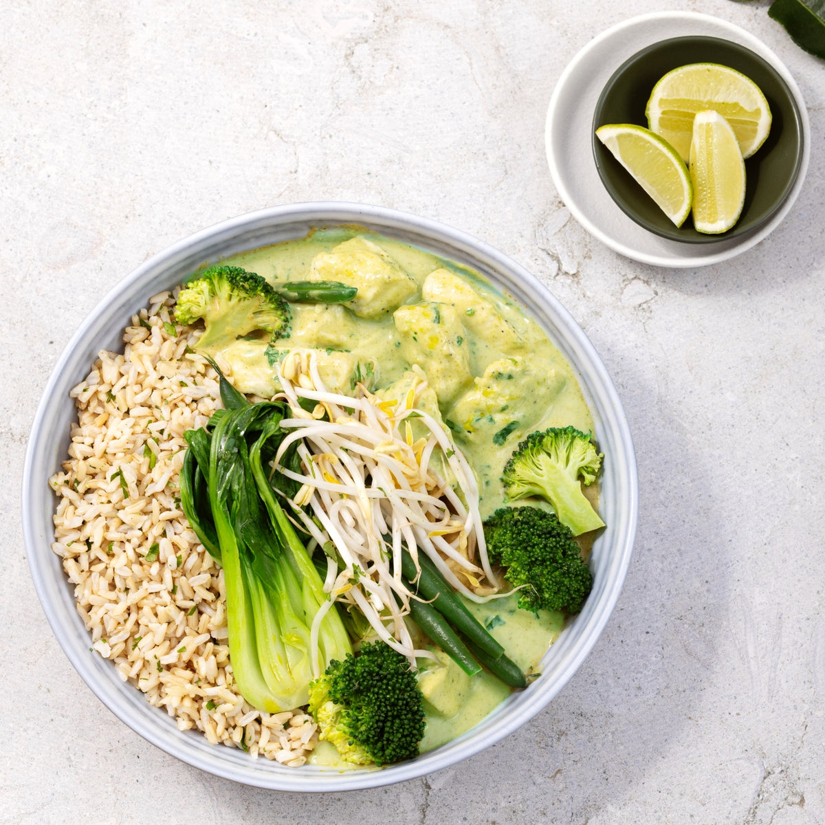 NEW Thai Green Chicken Curry with Coconut Brown Rice