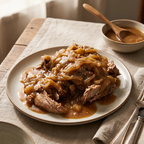 Slow Roasted Pork with Winter Vege Medley Family